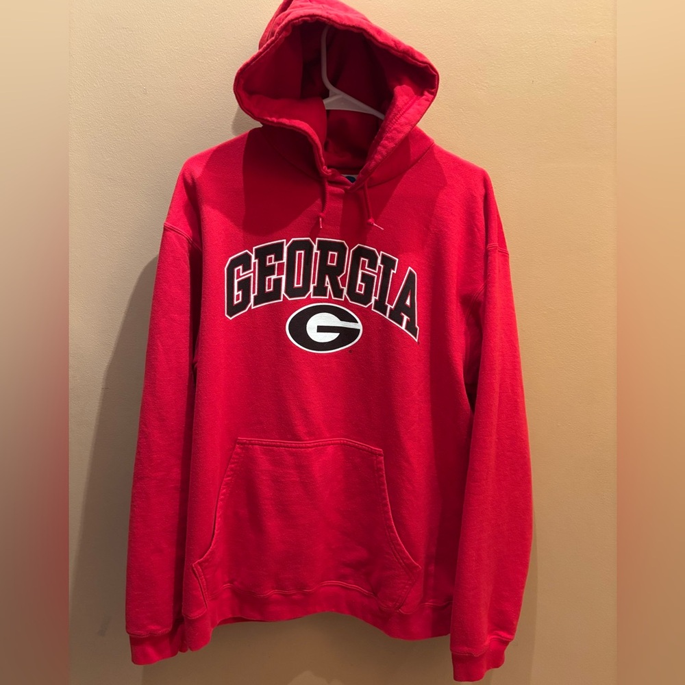 Georgia Bulldogs NCAA college pullover hoodie Size Large Front Pocket